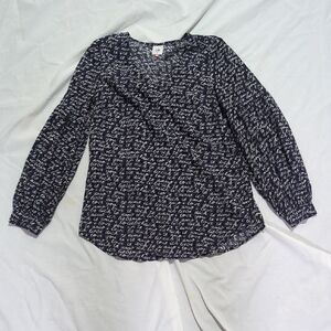 CAbi Black and White Blouse